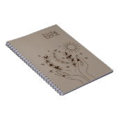 Carnet Personalized Boho Moon & Sun Spiral Notebook (Côté Droit)
