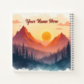 Carnet Personalized Boho Mountains at Sunrise (Dos)