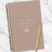 Carnet Personalized Brain Dump List Thoughts Dusty Rose