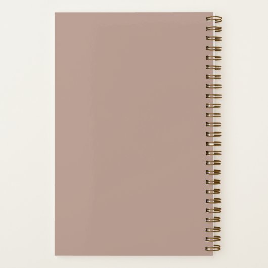 Carnet Personalized Brain Dump List Thoughts Dusty Rose (Verso)