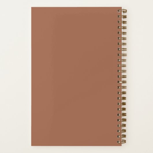 Carnet Personalized Brain Dump List Thoughts Terracotta (Verso)