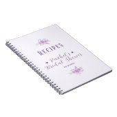 Carnet Personalized Bridal Shower Baked Goods Recipe Book (Côté Droit)
