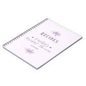 Carnet Personalized Bridal Shower Baked Goods Recipe Book (Côté gauche)