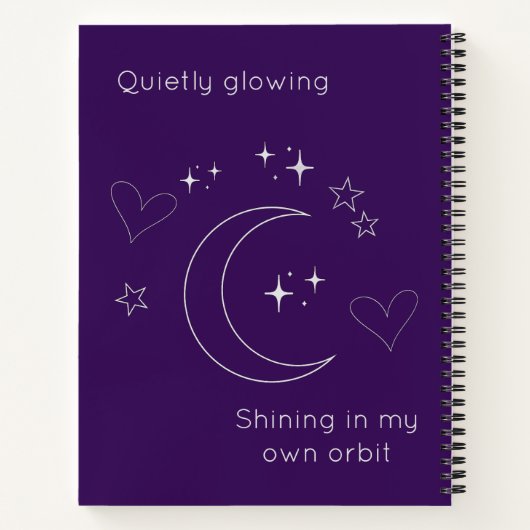 Carnet Personalized Celestial Design Spiral Notebook (Dos)