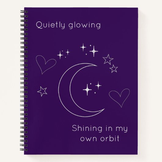 Carnet Personalized Celestial Design Spiral Notebook (Devant)