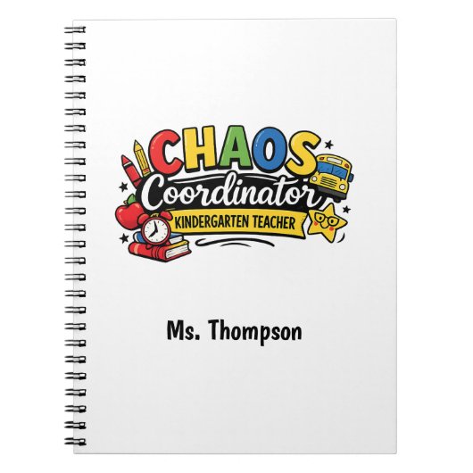 Carnet Personalized Chaos  Coordinator Teacher  (Devant)