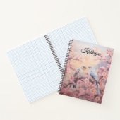 Carnet Personalized Cherry Blossom Bird  (Intérieur)