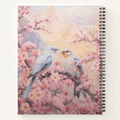 Carnet Personalized Cherry Blossom Bird  (Dos)
