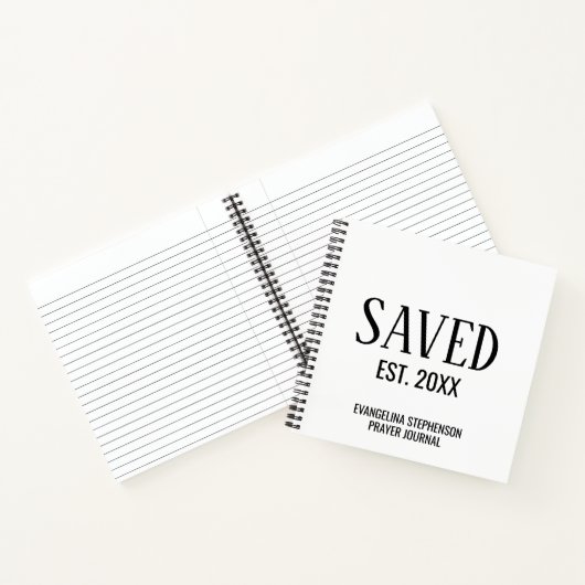 Carnet Personalized Christian Saved Established Prayer (Intérieur)
