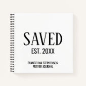 Carnet Personalized Christian Saved Established Prayer (Devant)