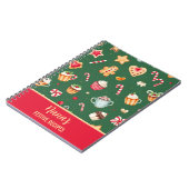 Carnet Personalized Christmas Baking Pattern (Côté gauche)