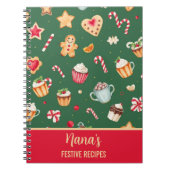 Carnet Personalized Christmas Baking Pattern (Devant)