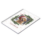 Carnet Personalized Christmas Pet Photo – Holiday  (Côté gauche)