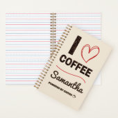 Carnet Personalized Coffee Lover Notebook (À l'intérieur)