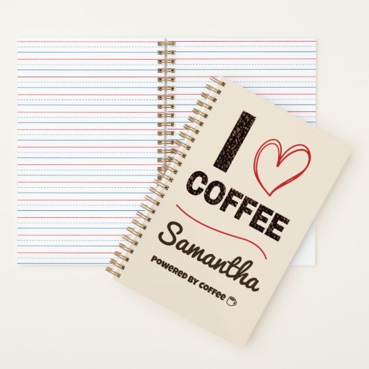 Carnet Personalized Coffee Lover Notebook (À l'intérieur)