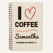 Carnet Personalized Coffee Lover Notebook (Recto)