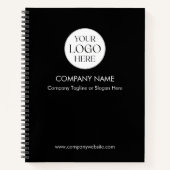 Carnet Personalized Company Business Logo Template Black (Devant)