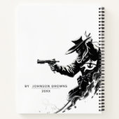 Carnet personalized cowboy notebook (Dos)