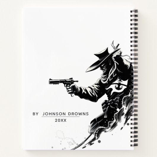 Carnet personalized cowboy notebook (Dos)