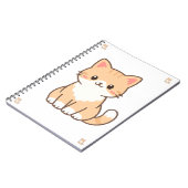 Carnet Personalized Cute Cat Gift – Custom Pet Name Minim (Côté gauche)