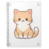Carnet Personalized Cute Cat Gift – Custom Pet Name Minim (Devant)