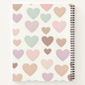 Carnet Personalized Cute Minimal Heart Pastel (Dos)