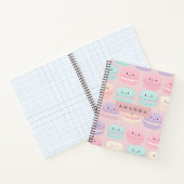 Carnet Personalized Cute Pastel Macaron Smile (Intérieur)