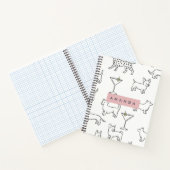 Carnet Personalized Cute Playful Dogs & Martinis (Intérieur)