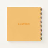 Carnet Personalized Cute Tiger Notebook - Yellow (Dos)