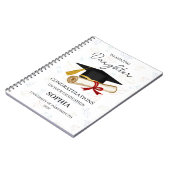 Carnet Personalized Daughter Graduation Keepsake  (Côté gauche)