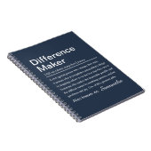 Carnet Personalized Difference Maker Definition Custom (Côté Droit)