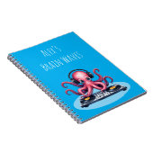 Carnet Personalized DJ Octopus Brain Waves Design (Côté Droit)