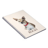 Carnet Personalized Dog Photo | Custom Pet Name  (Côté Droit)