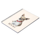 Carnet Personalized Dog Photo | Custom Pet Name  (Côté gauche)