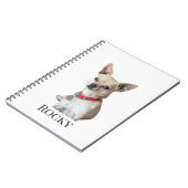 Carnet Personalized Dog Photo | Custom Pet Name  (Côté gauche)