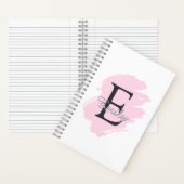 Carnet Personalized Dusty Rose Monogram Spiral Notebook (À l'intérieur)