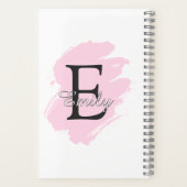 Carnet Personalized Dusty Rose Monogram Spiral Notebook (Verso)