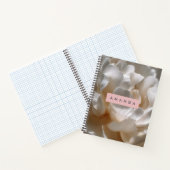 Carnet Personalized Elegant White Peony Bloom (Intérieur)