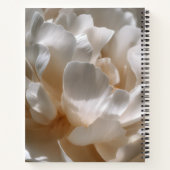 Carnet Personalized Elegant White Peony Bloom (Dos)