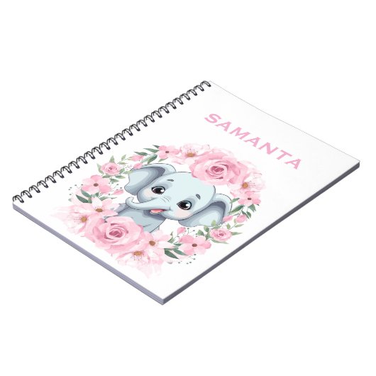 Carnet Personalized Elephant Notebook (Côté gauche)