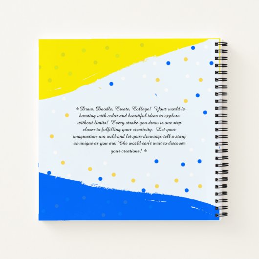 Carnet Personalized Elephant Sketchbook for Kids (Dos)