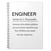 Carnet Personalized Engineer Definition (Devant)