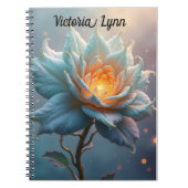 Carnet Personalized Ethereal Flower Note Book (Devant)