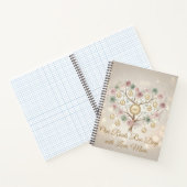 Carnet Personalized Family Tree Floral Notebook (Intérieur)