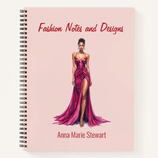 Carnet Personalized Fashion Sketch Book (Devant)