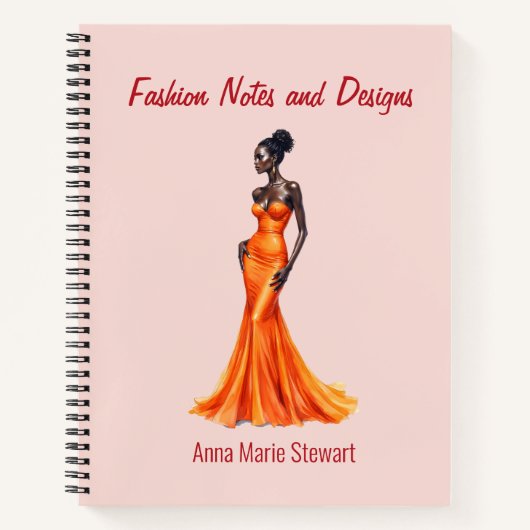 Carnet Personalized Fashion Sketch Book (Devant)