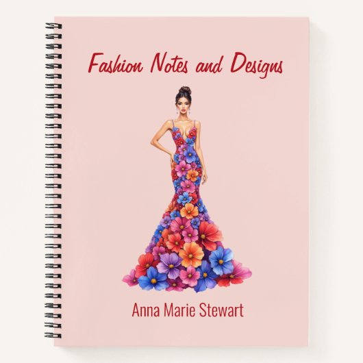 Carnet Personalized Fashion Sketch Book (Devant)
