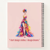 Carnet Personalized Fashion Sketch Book (Dos)
