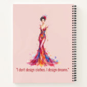 Carnet Personalized Fashion Sketch Book (Dos)