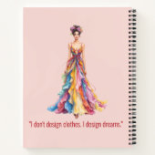 Carnet Personalized Fashion Sketch Book (Dos)